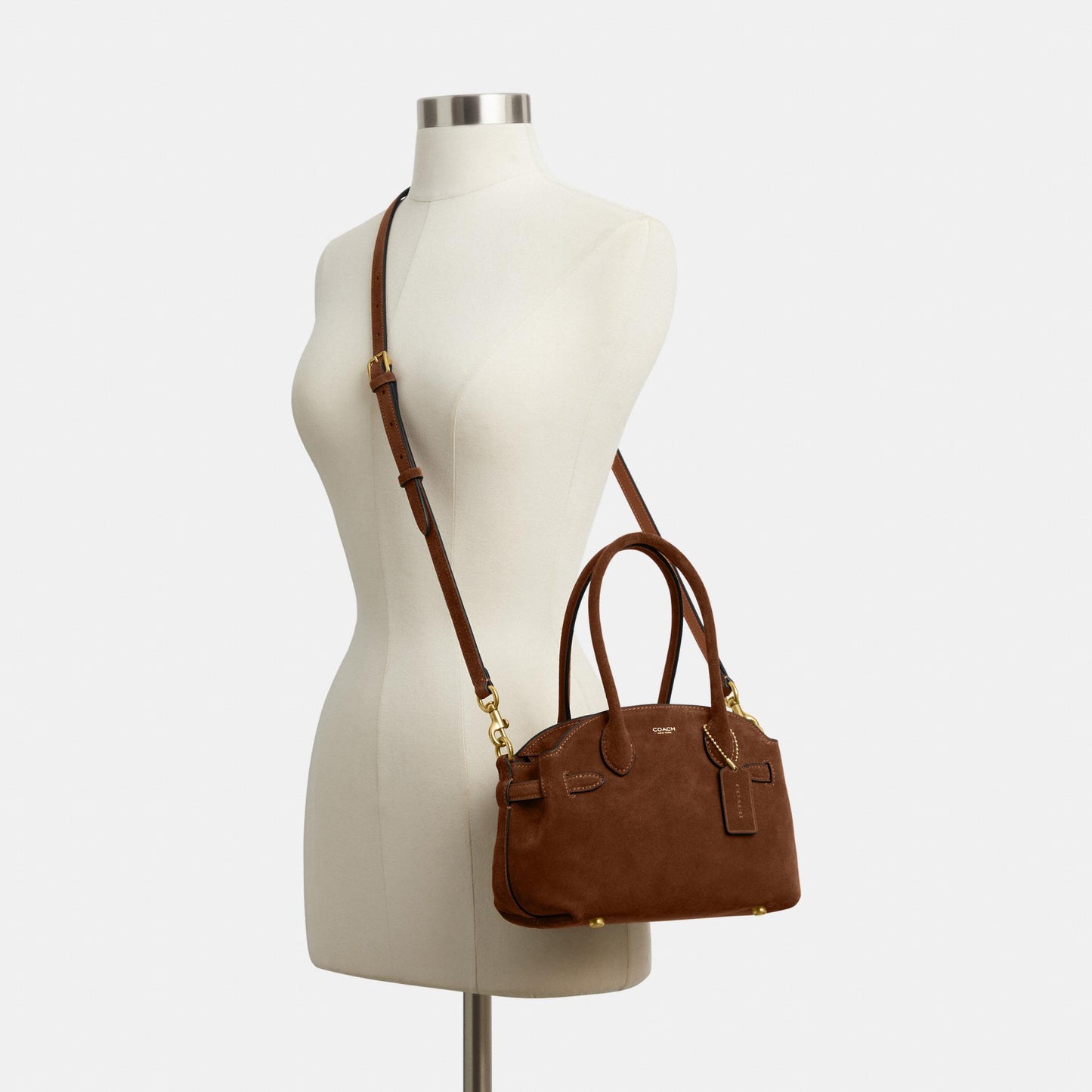 CDZ46-Suede Soft Empire Carryall 21-B4/Warm Brown