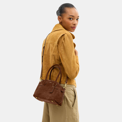 CDZ46-Suede Soft Empire Carryall 21-B4/Warm Brown