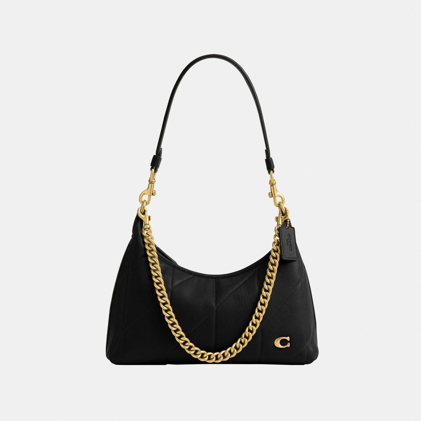 CDZ65-Juliet Shoulder Bag 25 with Quilting-B4/Black