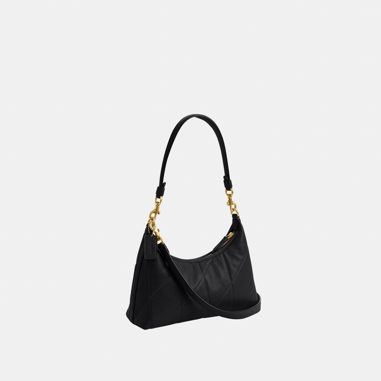 CDZ65-Juliet Shoulder Bag 25 with Quilting-B4/Black