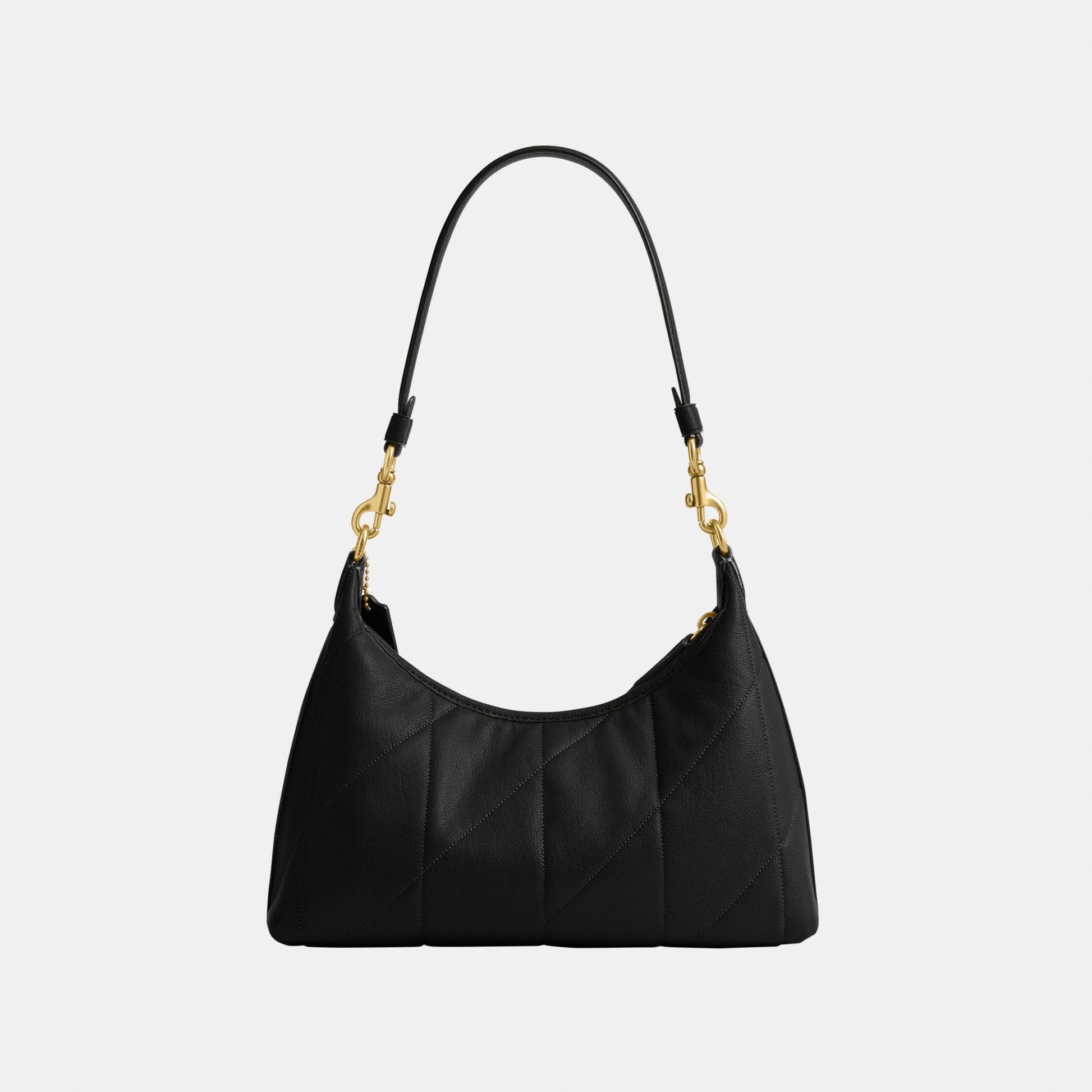 CDZ65-Juliet Shoulder Bag 25 with Quilting-B4/Black