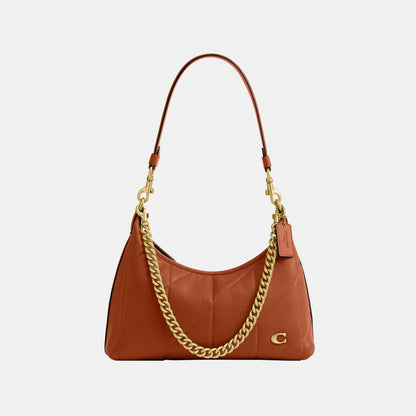 CDZ65-Juliet Shoulder Bag 25 with Quilting-B4/Amber Brown