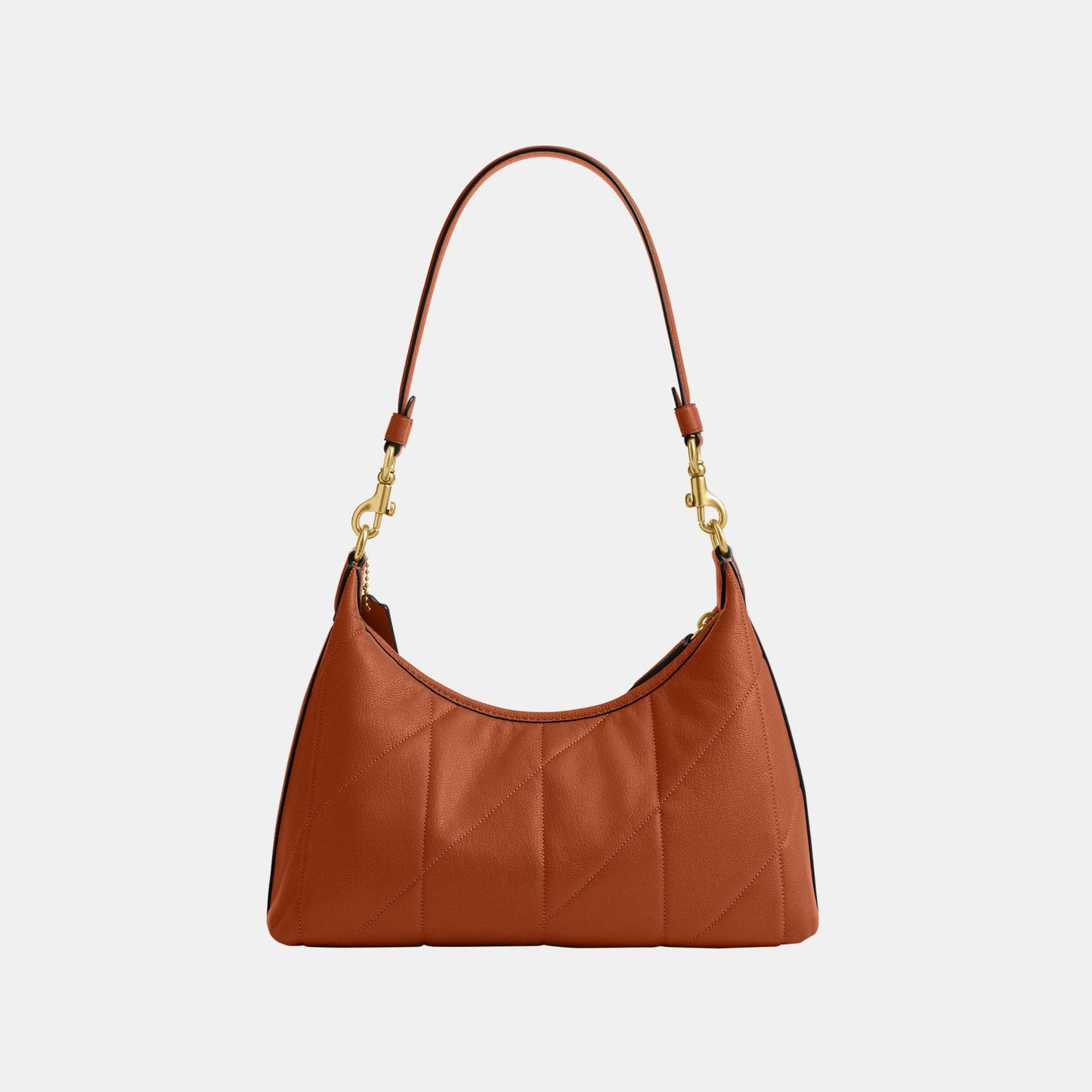 CDZ65-Juliet Shoulder Bag 25 with Quilting-B4/Amber Brown
