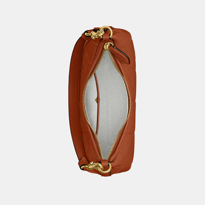 CDZ65-Juliet Shoulder Bag 25 with Quilting-B4/Amber Brown