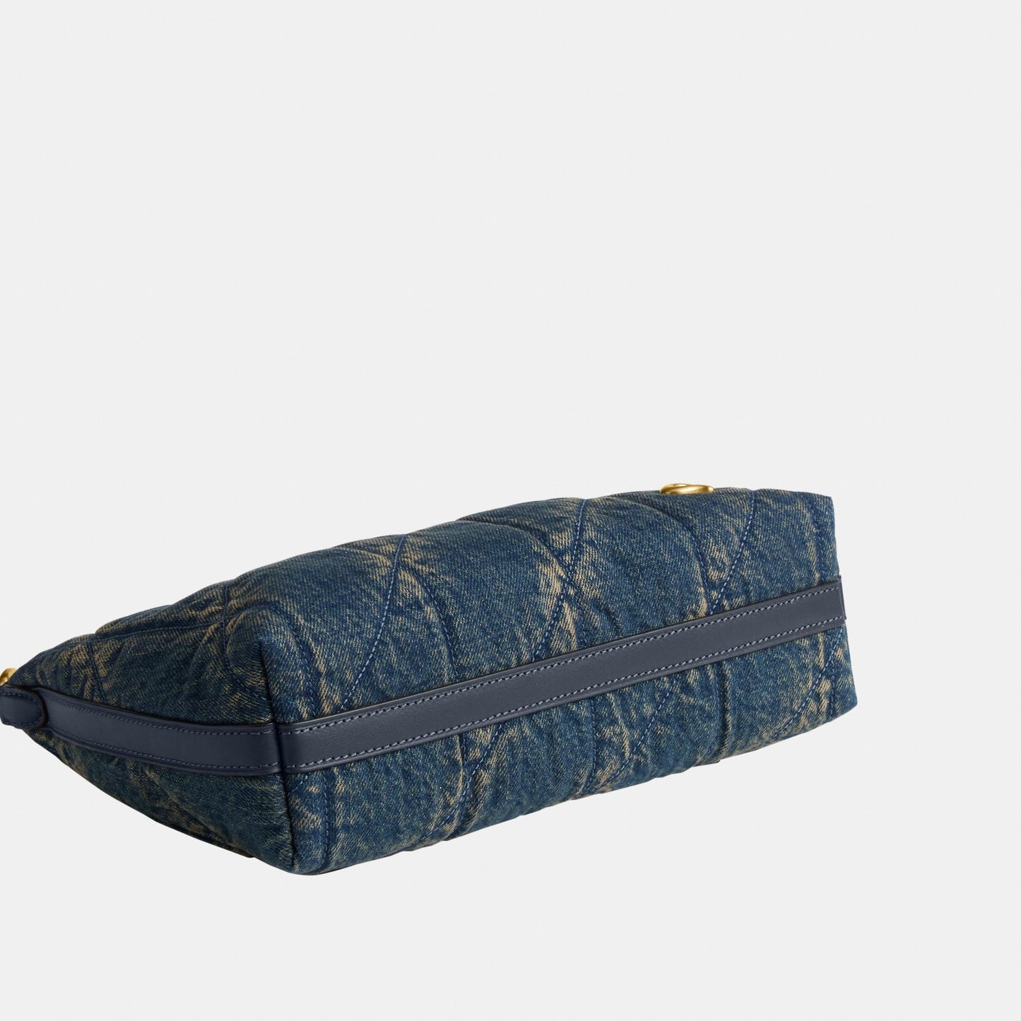 CDZ67-Soft Quilted Loved Denim Juliet Shoulder Bag 25-B4/Dark Indigo