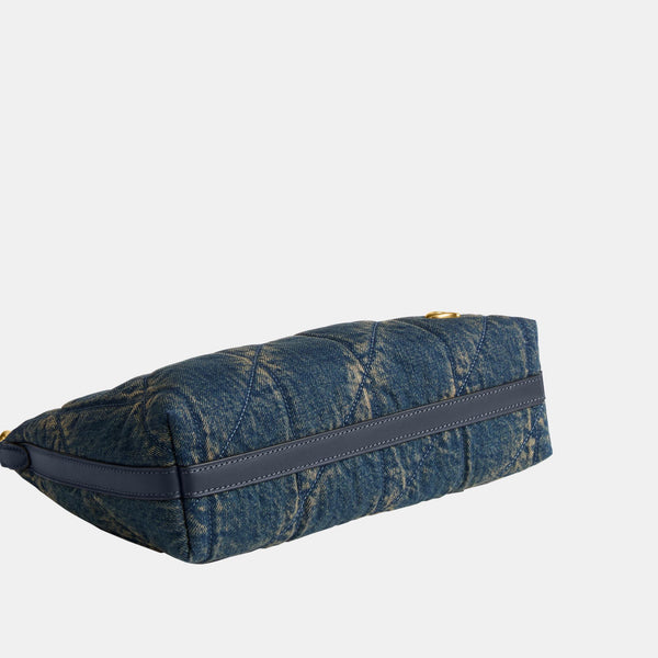 Soft Quilted Loved Denim Juliet Shoulder Bag 25