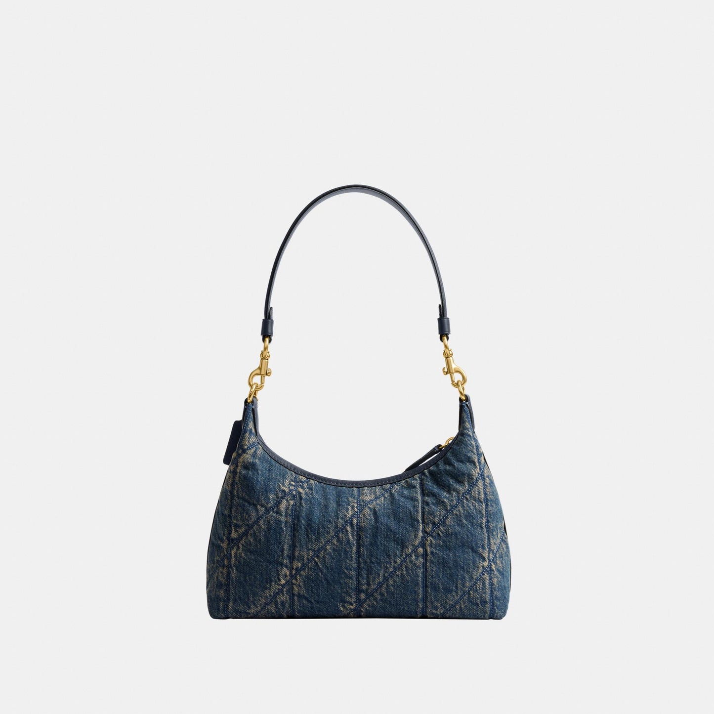 CDZ67-Soft Quilted Loved Denim Juliet Shoulder Bag 25-B4/Dark Indigo