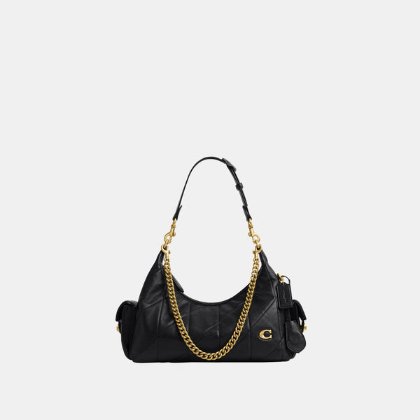 Soft Quilted Leather Pocket Juliet Bag 30