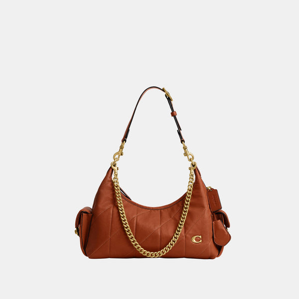 Soft Quilted Leather Pocket Juliet Bag 30