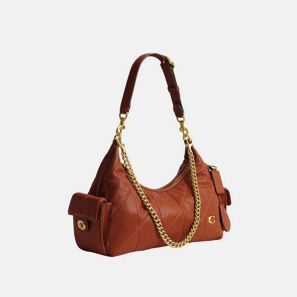 Soft Quilted Leather Pocket Juliet Bag 30