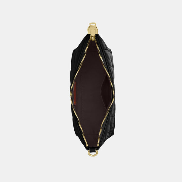 Caitlin Shoulder Bag in Glazed Leather with Quilting