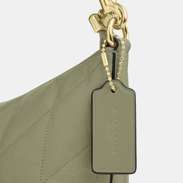 Caitlin Shoulder Bag in Glazed Leather with Quilting