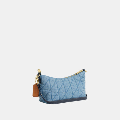 CDZ89-Caitlin Shoulder Bag in Denim with Quilting-Im/Indigo