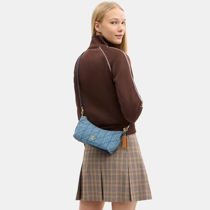CDZ89-Caitlin Shoulder Bag in Denim with Quilting-Im/Indigo