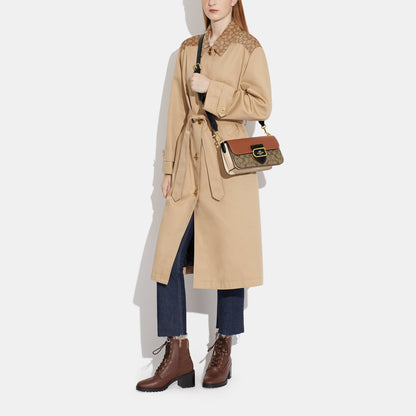 CE560-Morgan Shoulder Bag In Colorblock Signature Canvas