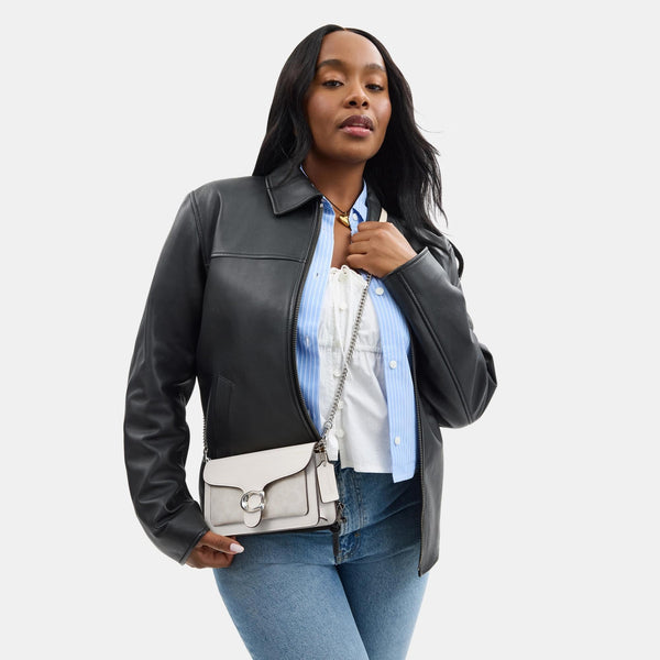 Tabby Chain Clutch In Signature Canvas
