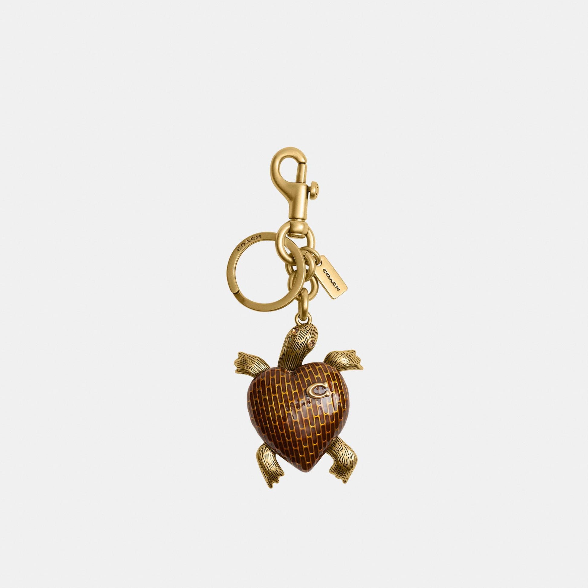 CEA07-Turtle Bag Charm-B4/Brown Multi