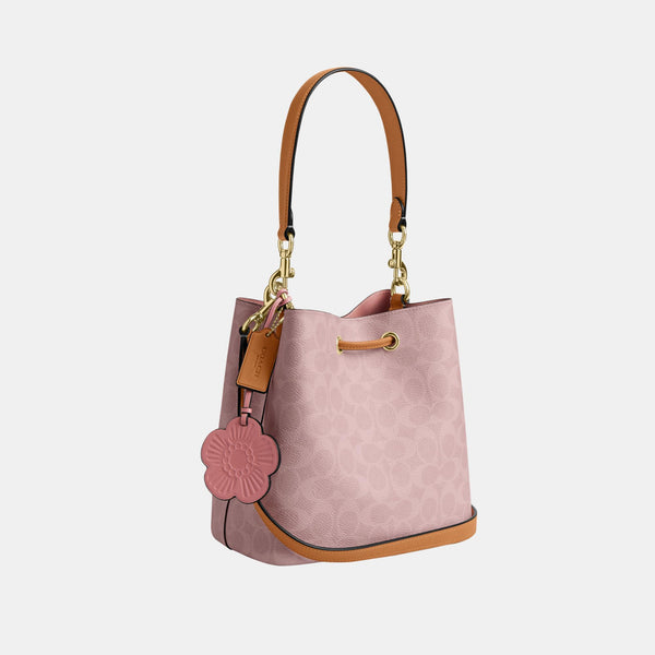 Rowan Bucket Bag in Signature Canvas with Charms