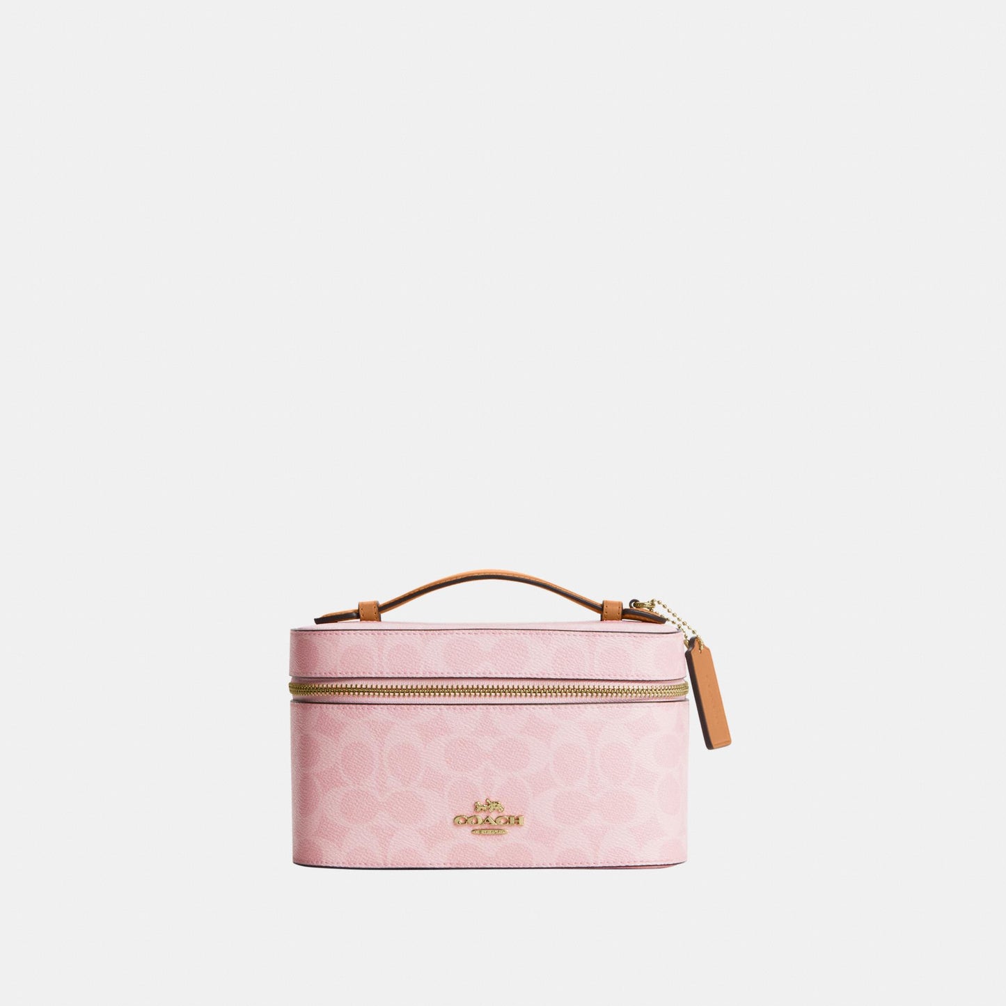 CEA56-Cosmetic Case in Signature Canvas-Im/Powder Pink
