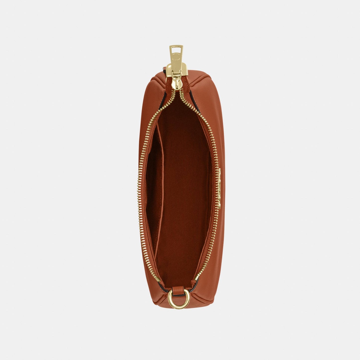 CEA66-Teri Shoulder Bag in Smooth Leather with Leathercraft Details-Im/Amber Brown