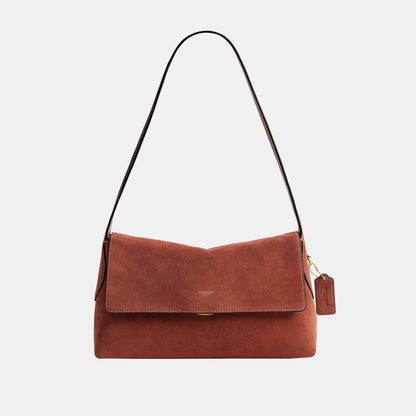CEB52-Suede Chelsea Shoulder Bag 30-B4/Clay