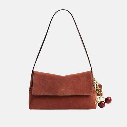 CEB52-Suede Chelsea Shoulder Bag 30-B4/Clay