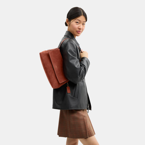 Suede Chelsea Shoulder Bag 30