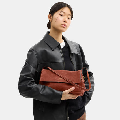 CEB52-Suede Chelsea Shoulder Bag 30-B4/Clay