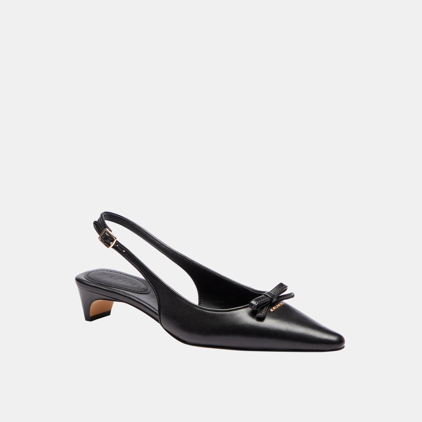 CEE12-Bow Slingback Heel-Black