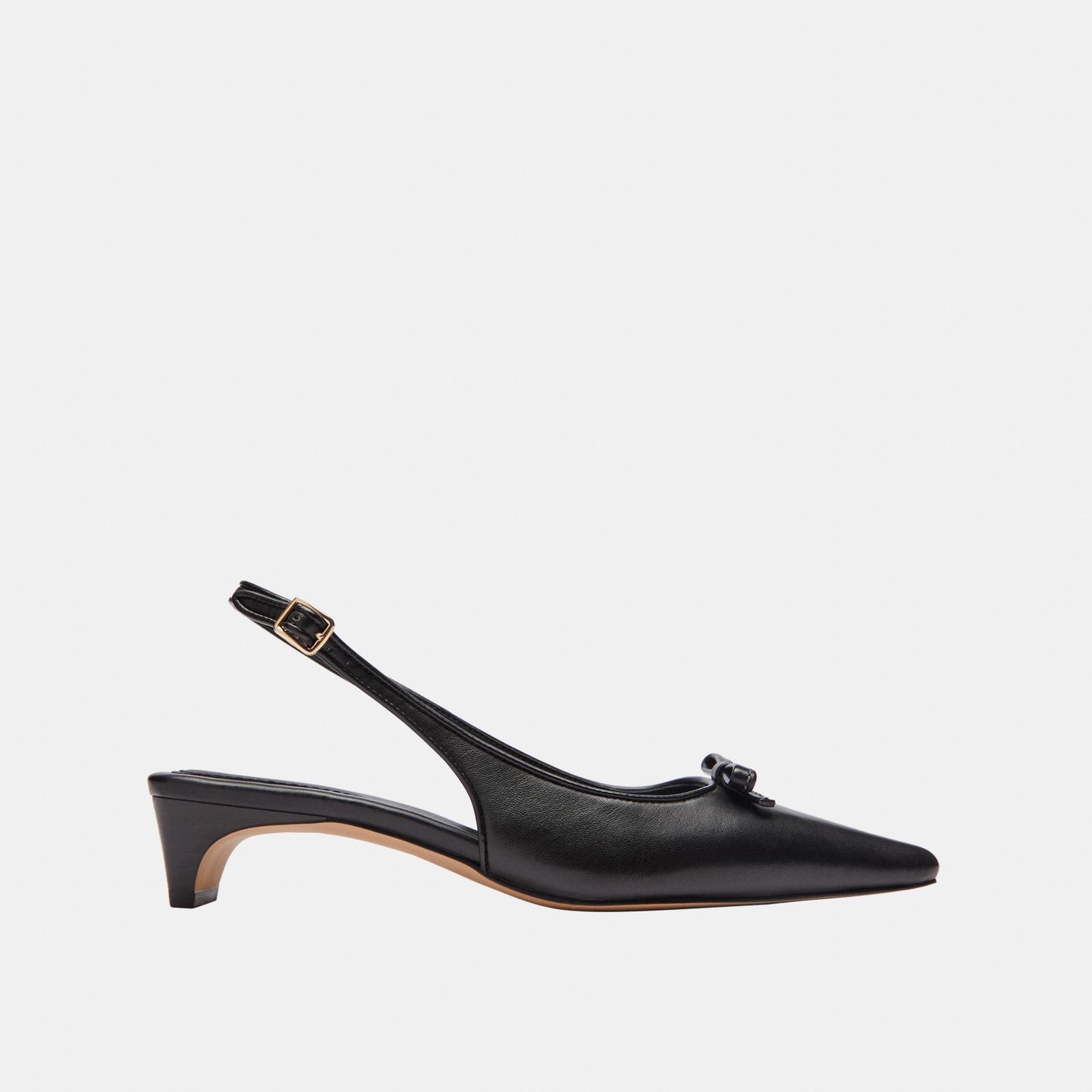 CEE12-Bow Slingback Heel-Black