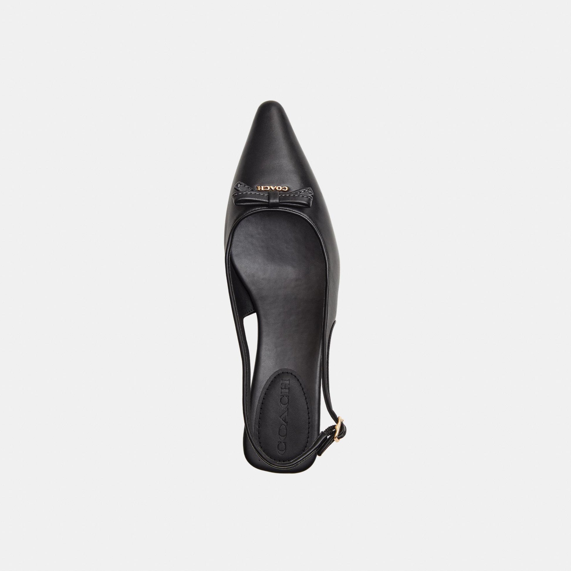 CEE12-Bow Slingback Heel-Black