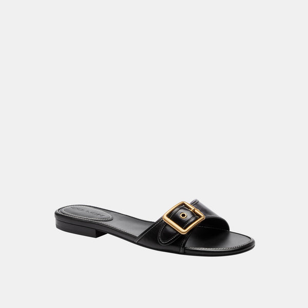 Margot Leather Flat Sandal