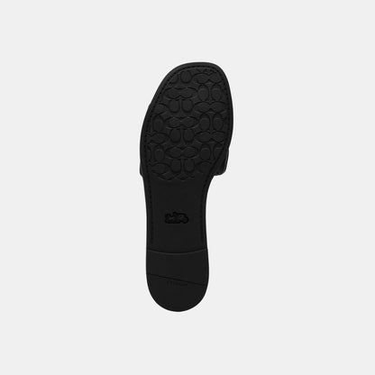 CEF42-Holly Quilted Leather Sandal-Black