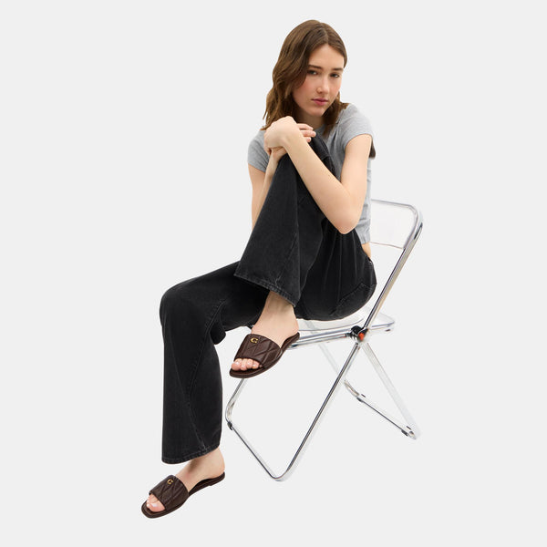 Holly Quilted Leather Sandal