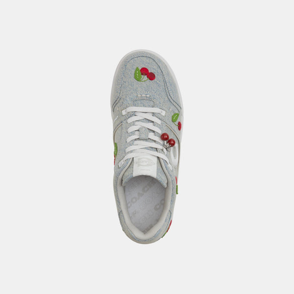 Denim Coach Soho Sneaker with Cherries