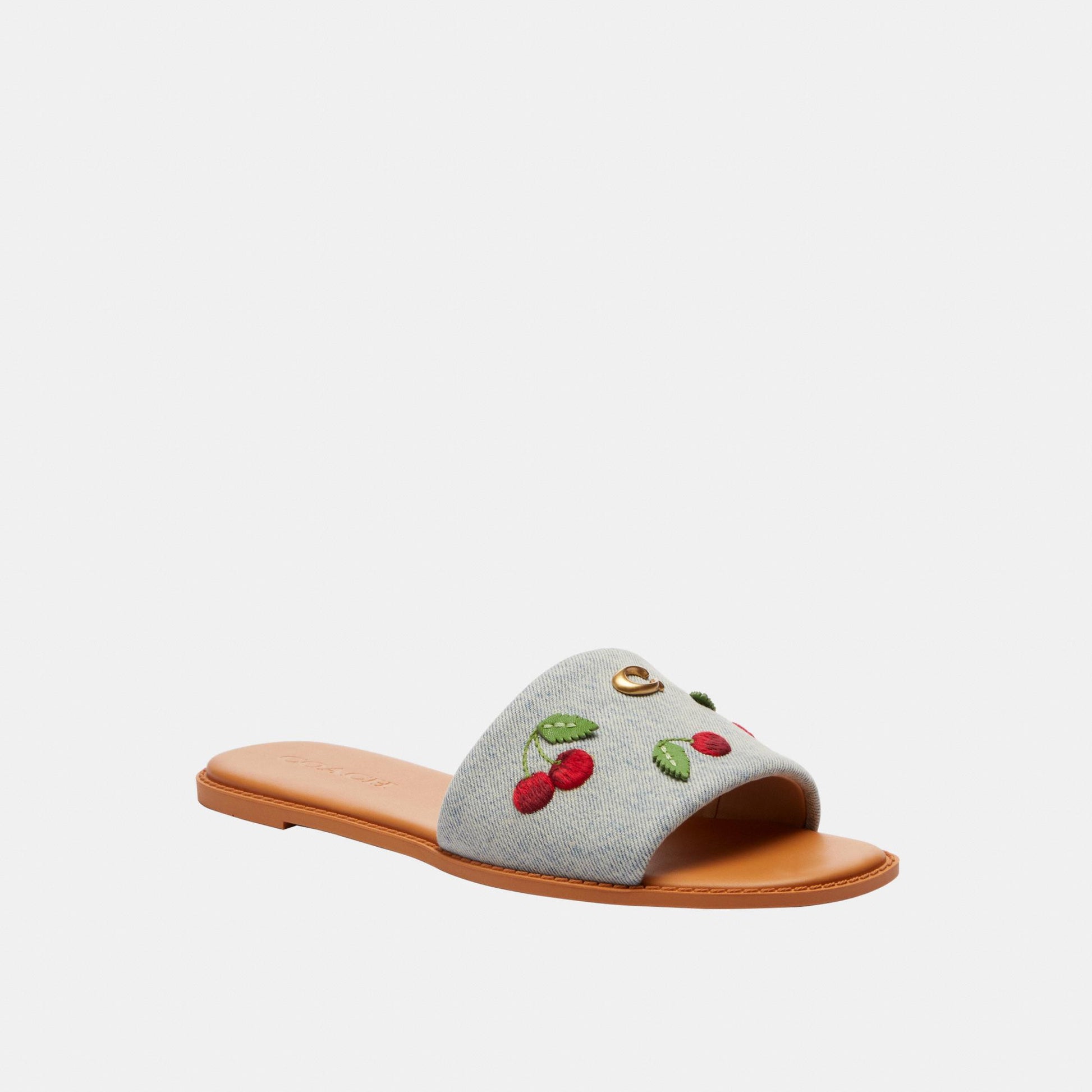 CEG69-Holly Denim Cherries Sandal-Denim Multi.