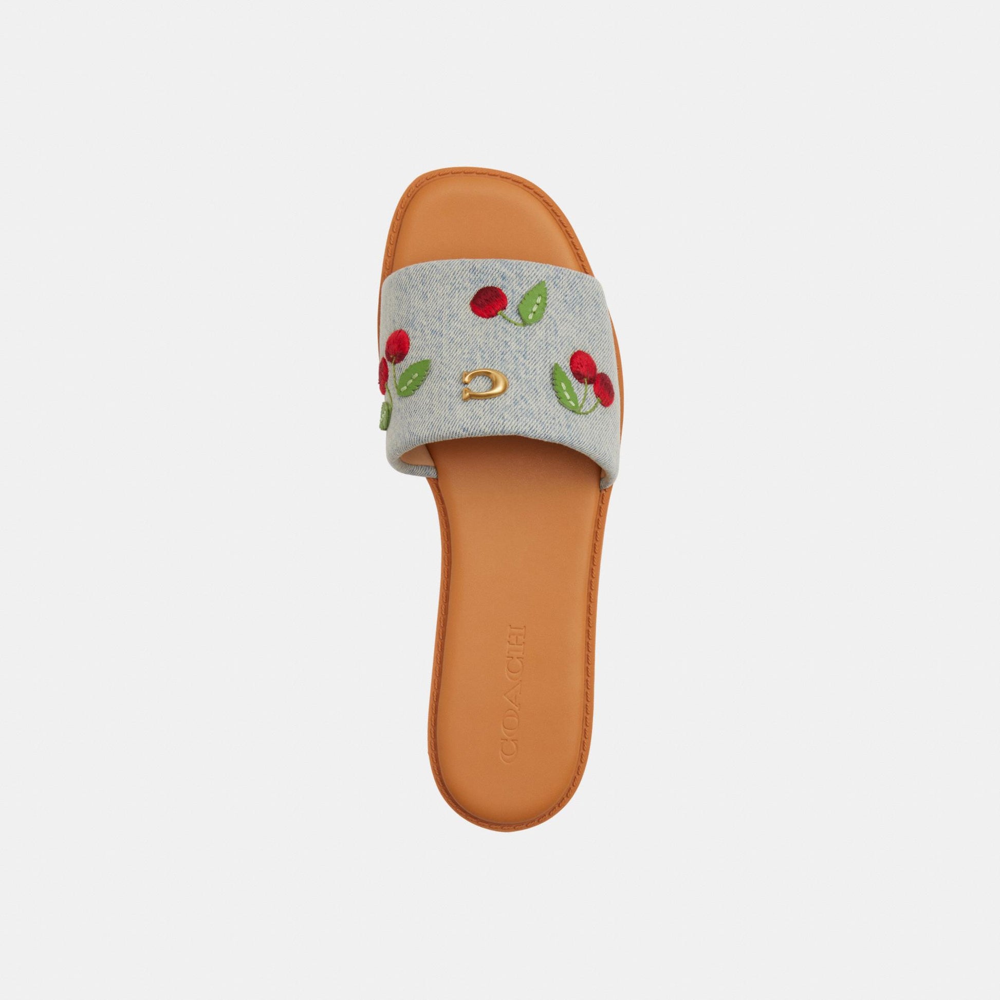 CEG69-Holly Denim Cherries Sandal-Denim Multi.