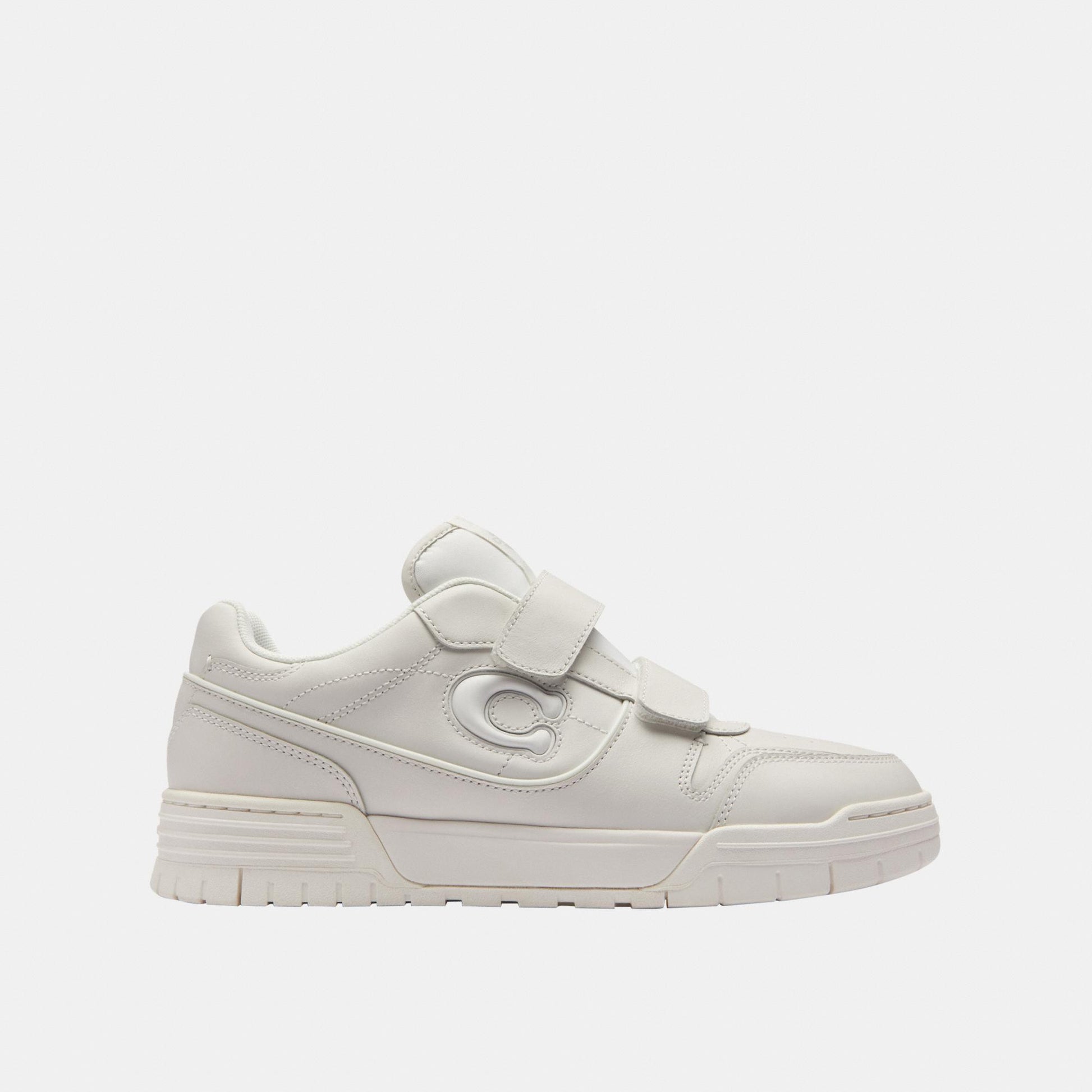 CEK44-Coach Double Strap Soho Sneaker-Optic White