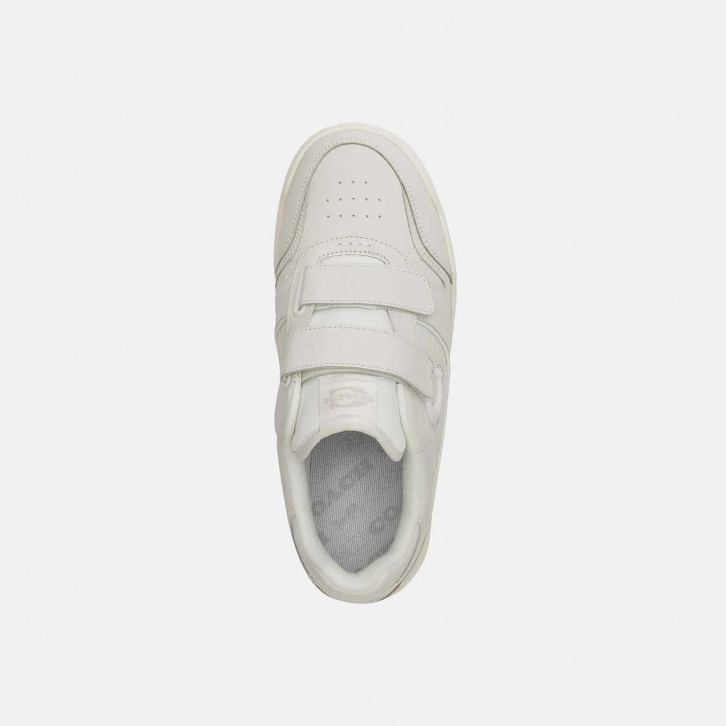 CEK44-Coach Double Strap Soho Sneaker-Optic White