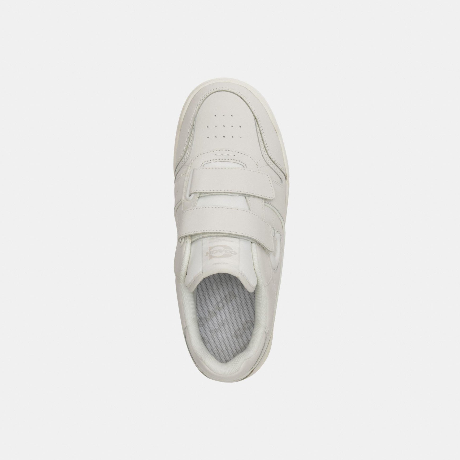 CEK44-Coach Double Strap Soho Sneaker-Optic White