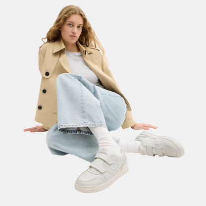 CEK44-Coach Double Strap Soho Sneaker-Optic White