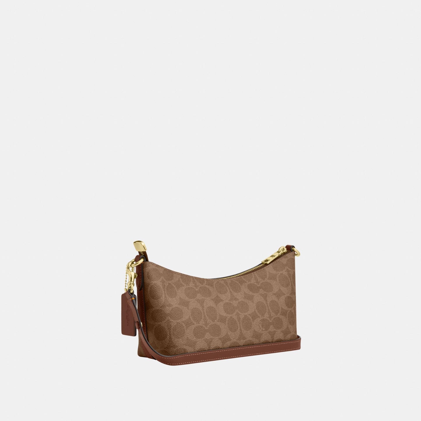 CEK80-Caitlin Shoulder Bag in Signature Canvas-Im/Tan/Brown