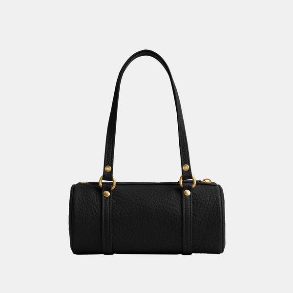 The Coach Originals Textured Pebble Leather Kisslock Barrel Bag 28