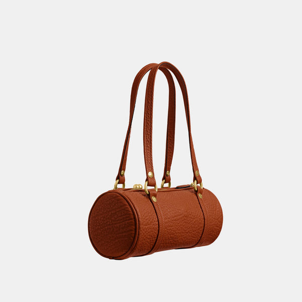 The Coach Originals Textured Pebble Leather Kisslock Barrel Bag 28