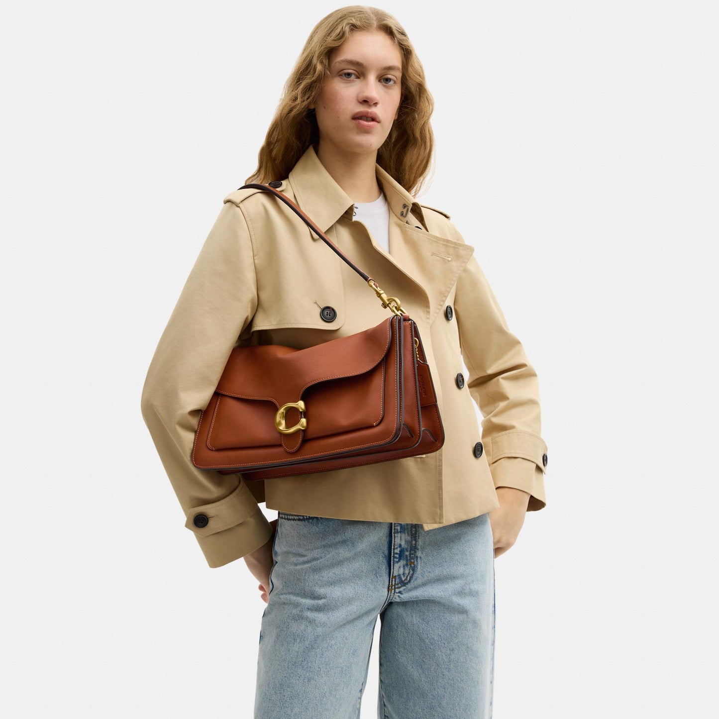 CEM11-Tabby Shoulder Bag 36-B4/Amber Brown