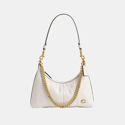 CEM90-Soft Quilted Leather Juliet Shoulder Bag 25-B4/Chalk