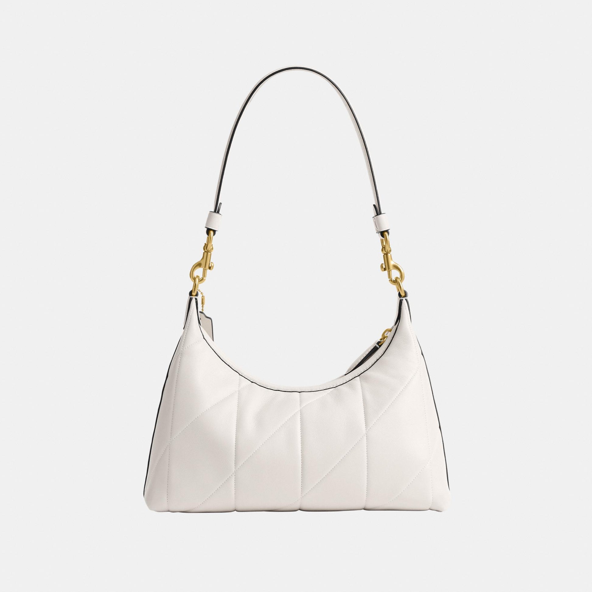 CEM90-Soft Quilted Leather Juliet Shoulder Bag 25-B4/Chalk