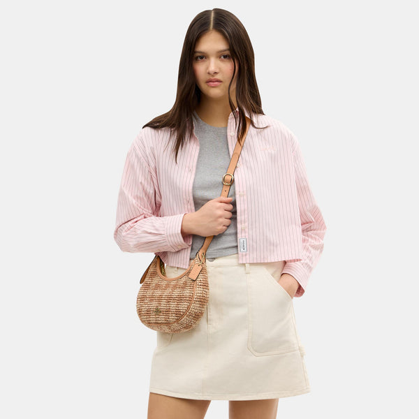 Emily Shoulder Bag with Gingham Print