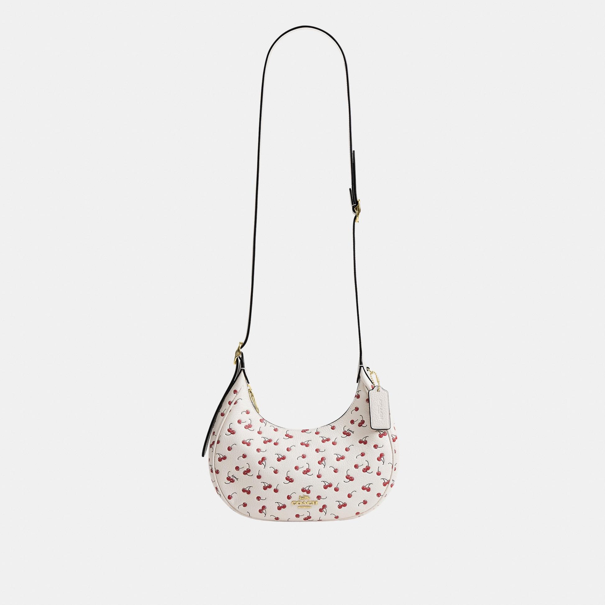 CEN16-Emily Shoulder Bag with Cherry Print-Im/Chalk Multi