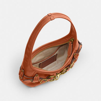CEN80-Belted Ergo Shoulder Bag 26-B4/Amber Brown
